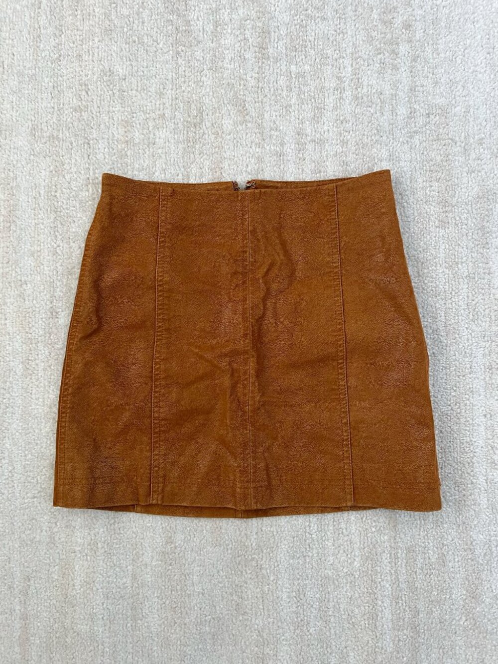 Free People Modern Femme Faux Suede Mini Skirt 2